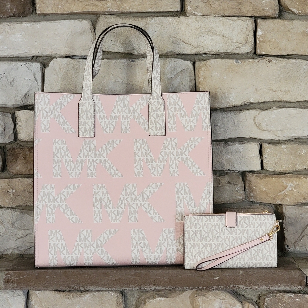 Michael Kors Kenly Logo LG Tote SET - Picture 2 of 8